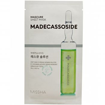 Маска для обличчя MISSHA Mascure Rescue Solution Sheet Mask Madecassoside 27 мл (8809581456600) Маска для обличчя MISSHA Mascure Rescue Solution Sheet Mask Madecassoside 27 мл (8809581456600) | Фото 1