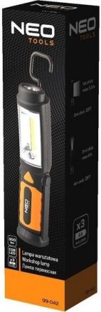 NEO 300 люмен, 3 Вт, LED COB, 2 в 1, магніт, гачок 360 °, 3xAA (99-042) NEO 300 люмен, 3 Вт, LED COB, 2 в 1, магніт, гачок 360 °, 3xAA (99-042) | Фото 3