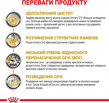 Вологий корм для котів Royal Canin Urinary S/O при захворюваннях нижніх сечовивідних шляхів 85г | Фото 5
