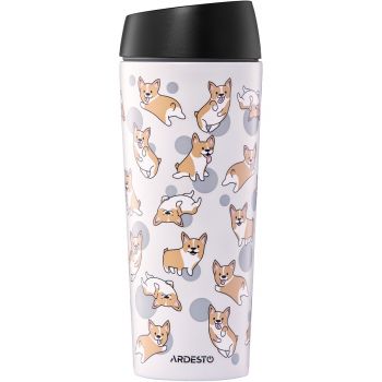 Термочашка ARDESTO Coffee Time Corgi 450мл, сірий, нержавіюча сталь (AR2645CR) | Фото 1
