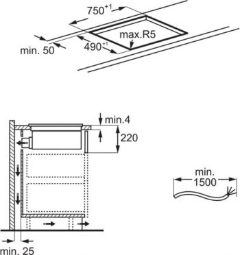 Варильна поверхня індукційна з вбудованою витяжкою ELECTROLUX KCC83443 Варильна поверхня індукційна з вбудованою витяжкою ELECTROLUX KCC83443 | Фото 13