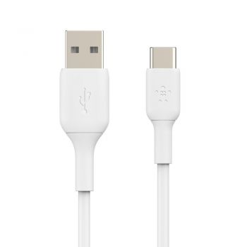 BELKIN USB-A - USB-С, PVC, 1m, white (CAB001BT1MWH) | Фото 2