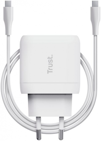 Мережевий зарядний пристрій Trust Maxo 45W USB-C PD White (25138_TRUST) Мережевий зарядний пристрій Trust Maxo 45W USB-C PD White (25138_TRUST) | Фото 6