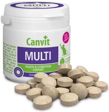 Вітамінно-мінеральний комплекс для котів Сanvit Multi з 13 вітамінів таблетки 100 шт (can50742) Вітамінно-мінеральний комплекс для котів Сanvit Multi з 13 вітамінів таблетки 100 шт (can50742) | Фото 2