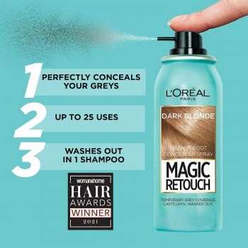 Тонуючий спрей для миттєвої маскування коренів волосся L`Oreal Paris Magic Retouch, русявий, 75 мл(3600523192717) | Фото 7