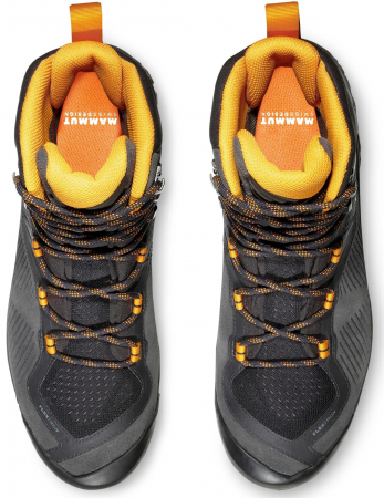 Черевики чоловічі Mammut Sapuen High GTX 3030-04241 44 (9.5 UK) чорні/жовті (7619876167279) | Фото 2