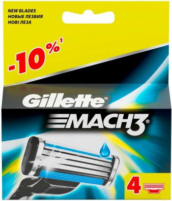 GILLETTE MACH3 (4 шт) (3014260243531) | Фото 1