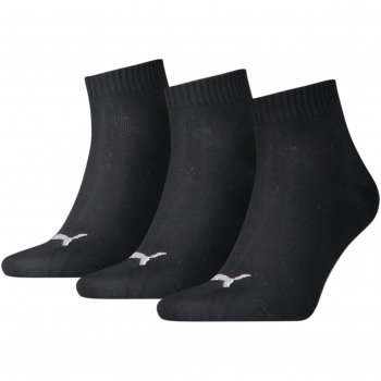 Шкарпетки Puma Unisex Quarter Plain 3P 35-38 3 пари чорні (906978-32) | Фото 1