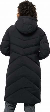 Напівпальто пухове жіноче Jack Wolfskin Marienplatz Coat W 1206971_6350 42-44 L темно-сіре | Фото 1