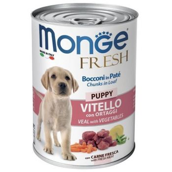 Monge dog fresh puppy телятина з овочами, 400 г (8009470014441) Monge dog fresh puppy телятина з овочами, 400 г (8009470014441) | Фото 3