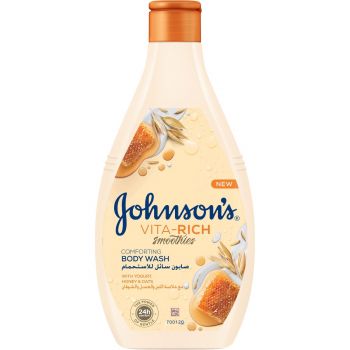 Гель для душу Johnson's Vita Rich з йогуртом, вівсом і медом 400 мл (3574661385730) | Фото 2