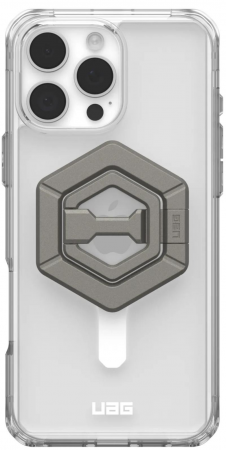 Чохол+маг. кільце-тримач UAG для Apple iPhone 16 Pro Max, Plyo MagSafe, Ice White/Titanium Stand | Фото 4