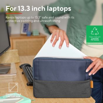 Чохол для ноутбука TRUST Lisboa Sleeve 13.3” Blue (25123_TRUST) | Фото 3