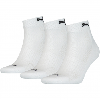 Шкарпетки Puma Cushioned Quarter 3P Unisex 39-42 3 пари білі (907943-02) | Фото 1