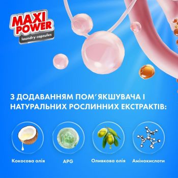 Капсули для прання Maxi Power Універсальні свіжість 11 шт (4823098414964) Купить стиральное средство Капсули для прання Maxi Power Універсальні свіжість 11 шт (4823098414964) | Фото 3