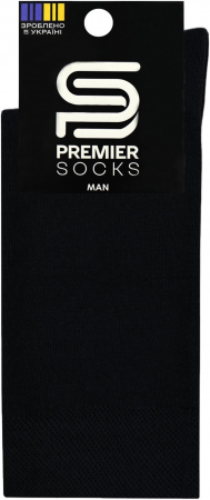 Шкарпетки чоловічі Premier Socks 42-43 1 пара чорні (4820203354740) | Фото 2