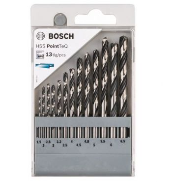 Купить сверло, бур и зубило BOSCH HSS PointTeQ 13 шт. (2608577349) | Фото 2