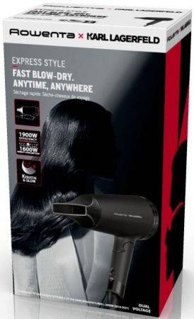Фен ROWENTA дорожний Express Style Karl Lagerfeld CV184LF0 | Фото 7