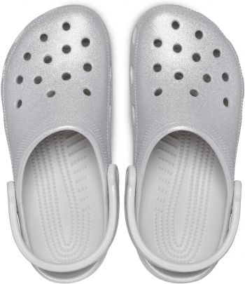 Крокси Crocs Classic Glitter Clog 205942-0IC 36-37 (M4/W6) сірі (196265542406) Крокси Crocs Classic Glitter Clog 205942-0IC 36-37 (M4/W6) сірі (196265542406) | Фото 6