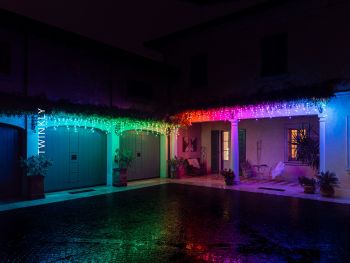 Гірлянда Twinkly Icicle RGBW 190, BT+WiFi, Gen II, КАБЕЛЬ IP44 прозорий (TWI190SPP-TEU) (ПУ) | Фото 15