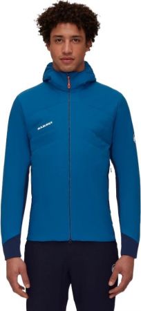 Куртка для туризму Mammut (1013-02150) Rime Light IN Flex Hooded Jacket Men 2024 deep ice-marine XL | Фото 3