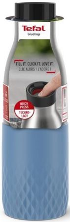 Термопляшка TEFAL Bludrop soft touch, 500мл, синій (N3110710) Купить термос и термокружку Термопляшка TEFAL Bludrop soft touch, 500мл, синій (N3110710) | Фото 13