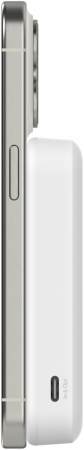 Портативний акумулятор BELKIN 8000mAh MagSafe Wireless Qi2 White (BPD007BTWH) | Фото 4