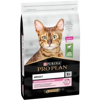 Сухий корм кішок з чутливим травленням Purina Pro Plan Cat Delicate з ягням, 10 кг (7613035846944) | Фото 1