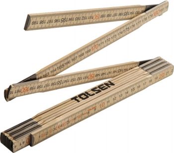 Лінійка Tolsen, складана, дерев'яна 2000мм (35046) Лінійка Tolsen, складана, дерев'яна 2000мм (35046) | Фото 2