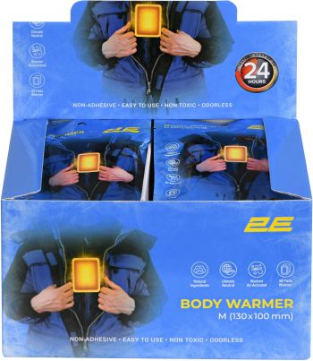 Сольова термохімічна грілка для тіла 2E розмір M (130x100мм), неклейка, до 24 годин - 40 шт Сольова термохімічна грілка для тіла 2E розмір M (130x100мм), неклейка, до 24 годин - 40 шт | Фото 2