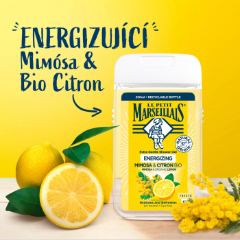 Гель для душу Le Petit Marseillais Мімоза та Лимон 250мл (3574661774169) | Фото 5