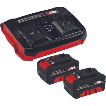 EINHELL 18V 2x4.0Ah Twincharger Kit, PXC, 2.2 кг (4512112) | Фото 1