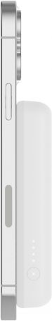 Портативний зарядний пристрій BELKIN 5000mAh MagSafe Wireless White (BPD004BTWT) | Фото 13
