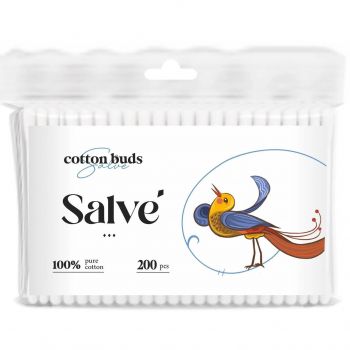 Ватні палички Salve 200 шт (5853954200829) | Фото 1