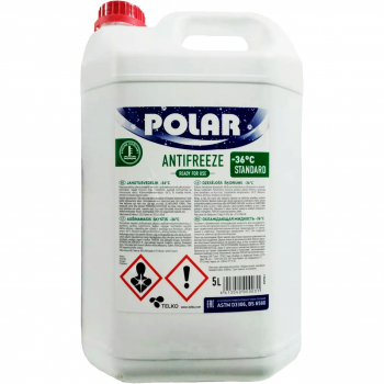 Антифриз POLAR Standard BS 6580 G11 -36°C зелений 5л (6413040000031) | Фото 1