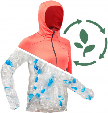 Флісова кофта жіноча для туризму Quechua MH520 8649067 L помаранчева (4333255_Quechua) Флісова кофта жіноча для туризму Quechua MH520 8649067 L помаранчева (4333255_Quechua) | Фото 5