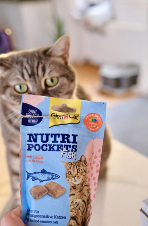 Ласощі для котів GimCat Nutri Pockets Fish Лосось 60г (4002064419626) Ласощі для котів GimCat Nutri Pockets Fish Лосось 60г (4002064419626) | Фото 4