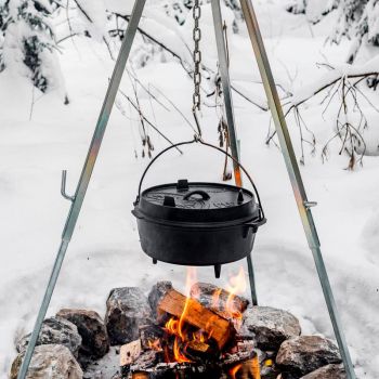 Казанок-жарівня чавунна Petromax Dutch Oven ft4.5 плоске дно 3,5 л Казанок-жарівня чавунна Petromax Dutch Oven ft4.5 плоске дно 3,5 л | Фото 12