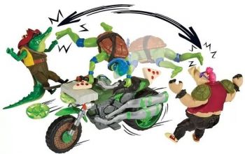 Бойовий транспорт із фігуркою серії «Черепашки-Ніндзя» - Леонардо на мотоциклі (83431) | Фото 5