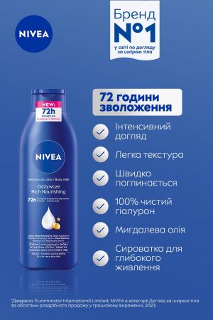 Лосьйон для тіла NIVEA Глибоке живлення 250 мл (5900017047553) | Фото 3