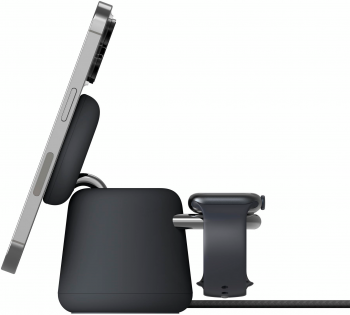 Бездротовий зарядний пристрій Belkin 2в1 MagSafe iPhone/Watch/AirPods Charcoal Mass (WIZ020VFH36) Бездротовий зарядний пристрій Belkin 2в1 MagSafe iPhone/Watch/AirPods Charcoal Mass (WIZ020VFH36) | Фото 8