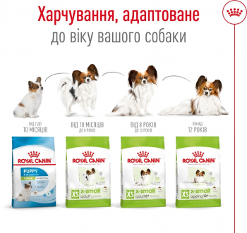 Сухий корм для собак Royal Canin X-Small Adult 8+ мініатюрних порід старше 8 років 3кг Сухий корм для собак Royal Canin X-Small Adult 8+ мініатюрних порід старше 8 років 3кг | Фото 5