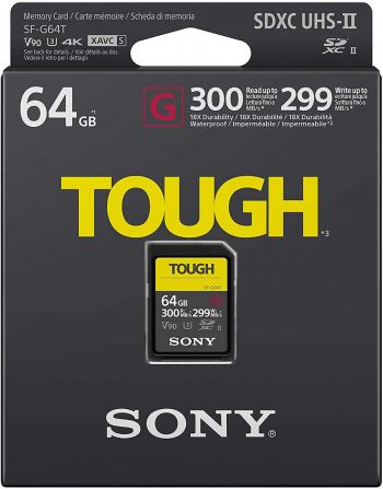 Карта пам'яті SONY 64GB SDXC C10 Tough UHS-II U3 V90 (SFG64T) | Фото 3