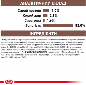 Вологий корм для котів Royal Canin Gastrointestinal Moderate Calorie при розладах травлення 85г | Фото 7
