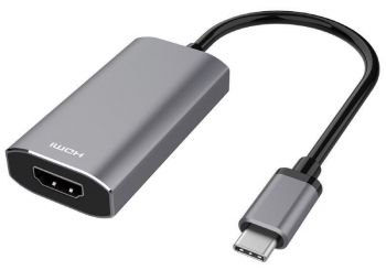 Купить переходник и адаптер 2E USB-C - HDMI, 0.21m, Space grey (2E-W1409) | Фото 1