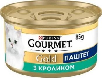 Упаковка вологого корму для кішок Gourmet Gold Паштет із кроликом 24 шт по 85г(7613033728754) | Фото 2