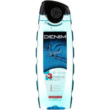 Гель для душу Denim Original потрійна життєва сила 400мл | Фото 1