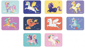 Купить игрушку музыкальную и развивающую Магнітна книга JANOD Єдиноріжки (J02584) | Фото 5