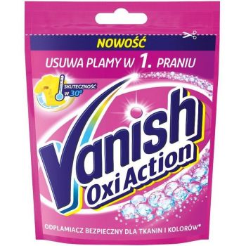 Плямовивідник VANISH Oxi Action Multifunctional Pink для тканин сашетка 30 г (5900627063769) | Фото 1