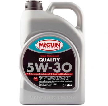 Моторна олива Meguin QUALITY SAE 5W-30, 5 L (6567) | Фото 1